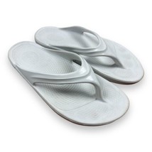 Oofos Womens Sandals White Oolala Thong Comfort Slip On Recovery Walking... - £27.07 GBP