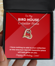 Bird House Collector Niece Necklace Birthday Gifts - Love Pendant Jewelry  - £39.92 GBP
