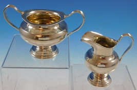 Silver Plumes by Towle Sterling Silver Sugar and Creamer Set 2pc #7224 (#2238) - £301.25 GBP