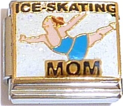 Ice Skating Mom Italian Charm - £7.09 GBP