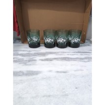 Libbey Pine Cone Double Old Fashioned Glasses, Smoke Green, Set Of 4, Cocktail - $27.72