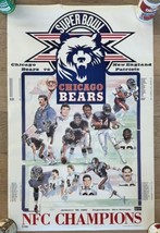 Chicago Bears Football 1986 NFC Champions Super Bowl Poster Used - $64.34