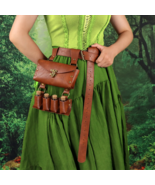 Renaissance Leather Belt Medieval Wizard Alchemy Glass Magic Bottle Cork Bottle - $40.69 CAD