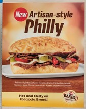 Dairy Queen Poster DQ Bakes Artisan Style Philly Sandwiches 22x28 dq2 - $82.41