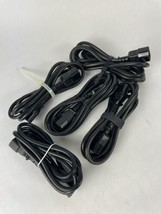 Lot of 5 : 6ft Black AC Power Extension Cable Cord C13 to C14 18AWG 10A/250V - £23.97 GBP