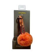 Heyday 6&quot; LTNG to USB-A Pom-Pom Keychain Clip Ring Portable Cable - Cora... - £6.22 GBP