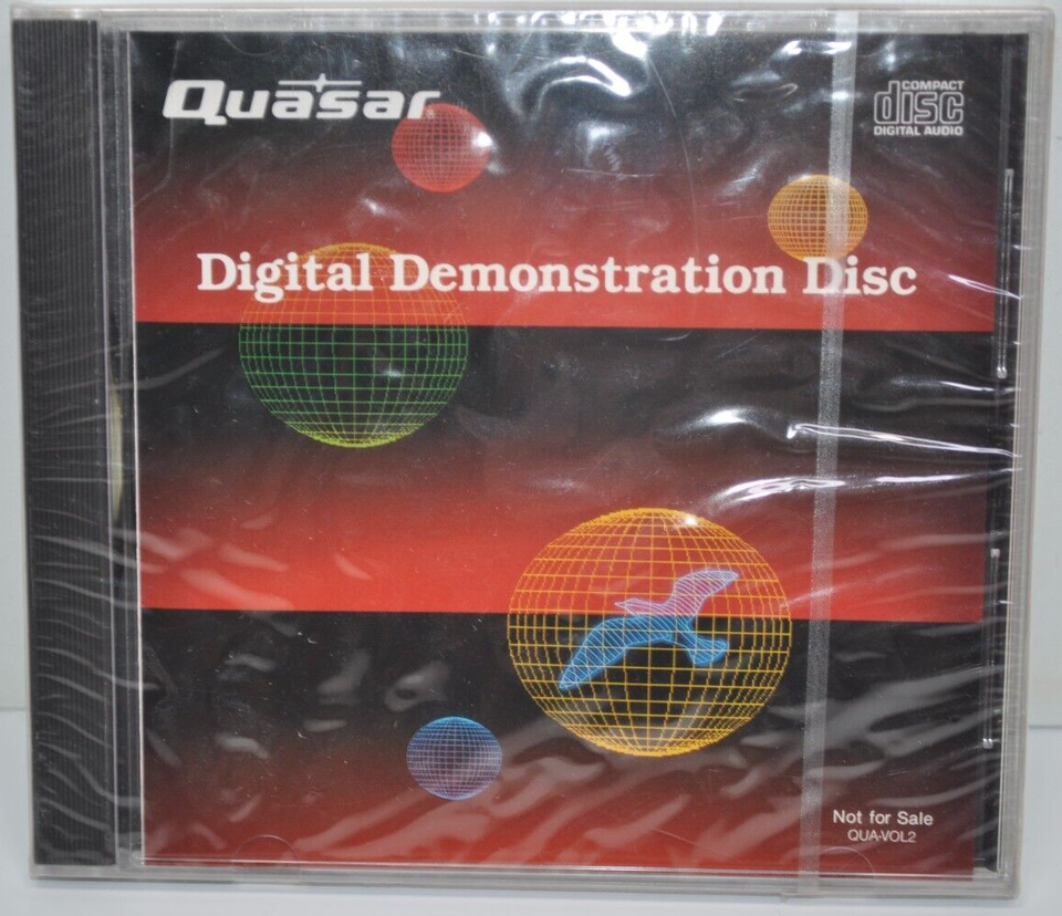 Primary image for NEW/Sealed Quasar Digital Demonstration Disc DEMO 12 Track MEGA RARE CD OOP 1985