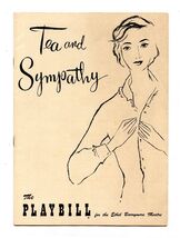 Playbill Tea and Sympathy 1954 Joan Fontaine Anthony Perkins Dick York - $13.86