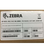 Zebra AP-8533 802.11ac MU-MIMO WiFi AP Tri-Radio Internal Antenna w/ ext... - $824.42 CAD