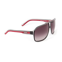 Carrera Grand Prix White &amp; Red Grand Square Pilot Sunglasses For Men - £48.07 GBP