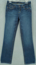 LONDON JEAN PANTS SZ 4 BLUE POCKETS PREMIUM QUALITY DENIM JEANS STRETCH EUC - £11.58 GBP