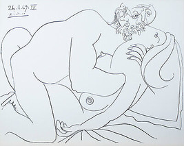 &quot;Le Vent d&#39;Arles 26.11.69.IV&quot; By Pablo Picasso Plate Signed Lithograph - £1,654.35 GBP