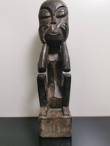 Large 17&quot; Antique Primitive African Tribal Wooden Istukan Figurine Hand Carved - £58.81 GBP