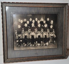Vintage 1930s - Photo High School Football Team - Framed - Plainview, Nebraska - £53.81 GBP