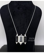 925 sterling silver chain and Shiva lingam box pendant set490 - $209.02+