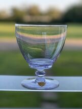 Tiffin Twilight Champagne Sherbet Glasses Neodymium Glass Blue Lavender - $25.50