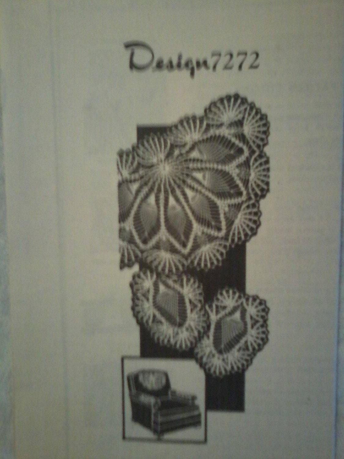 Vintage 40's Crochet Patterns Design 7272 and 891 - $9.00