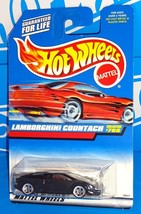 Hot Wheels 1998 Mainline #768 Lamborghini Countach Black w/ 5DOTs - $8.00