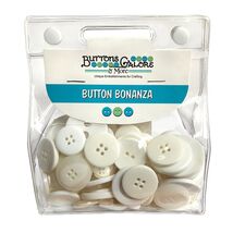 Buttons Galore Button Grab Bag Bonanza Collection White - $10.47