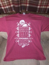 Detroit Red Wings Reindeer Christmas T Shirt Men XL Kronner 55 Cotton Polyester - £15.47 GBP