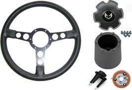 Black Spoke Medium Thick Formula Steering Wheel Kit 1972-1980 Firebird/Trans AM - £267.76 GBP