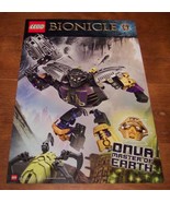 LEGO BIONICLE DOUBLE SIDED ONUA MASTER OF EARTH PROMO POSTER NEW 11 X 17... - £11.68 GBP