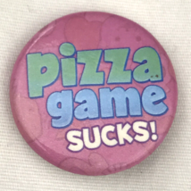 Pizza Game Sucks Pin Button Pinback - £7.89 GBP