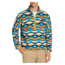 Penfield Men&#39;s Melwood Geo Fleece Half-Zip Fleece Sweater Teal -Size Medium - £37.58 GBP