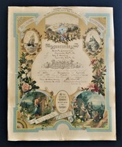 1933 antique MARRIAGE CERT bareville ephrata pa Noah ZIMMERMAN Ada HORNING - £68.00 GBP