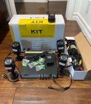 ELEOPTION Security Camera System 4CH 1080P DVR Recorder Video and 4X 720P  - $185.00