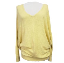 Eileen Fisher yellow V-neck Oversized Sweater Womens size S - £15.01 GBP