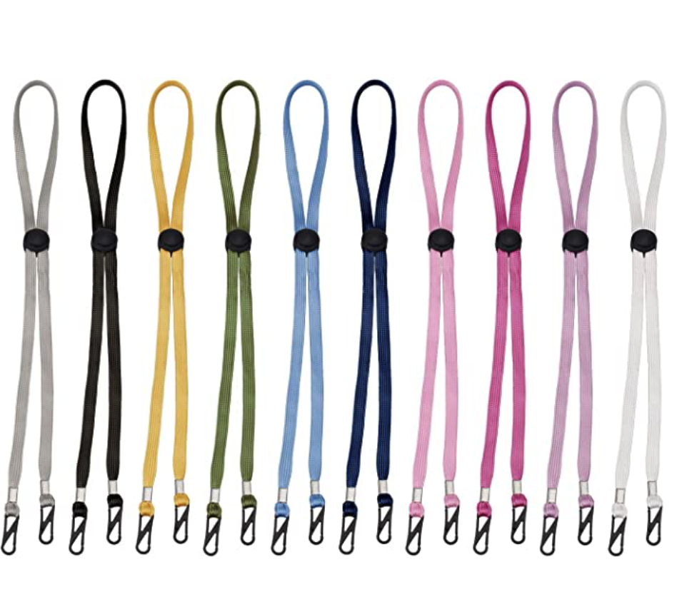 Adjustable Face Mask &amp; Glasses Lanyard with Clip&#39;s, Lanyard Face Mask Ad... - $8.99