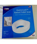 CAREX Raised Toilet Seat with &quot;QUICK-Lock&quot; Adds 4 in Height White, 300 l... - $617.36 MXN