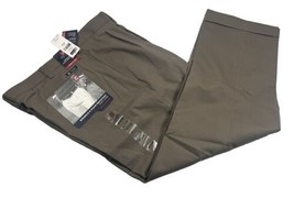 Chaps Mens Wrinkle and Stain Resistant Double Pleat Khaki Pants 38x30 Easy Care - £19.77 GBP