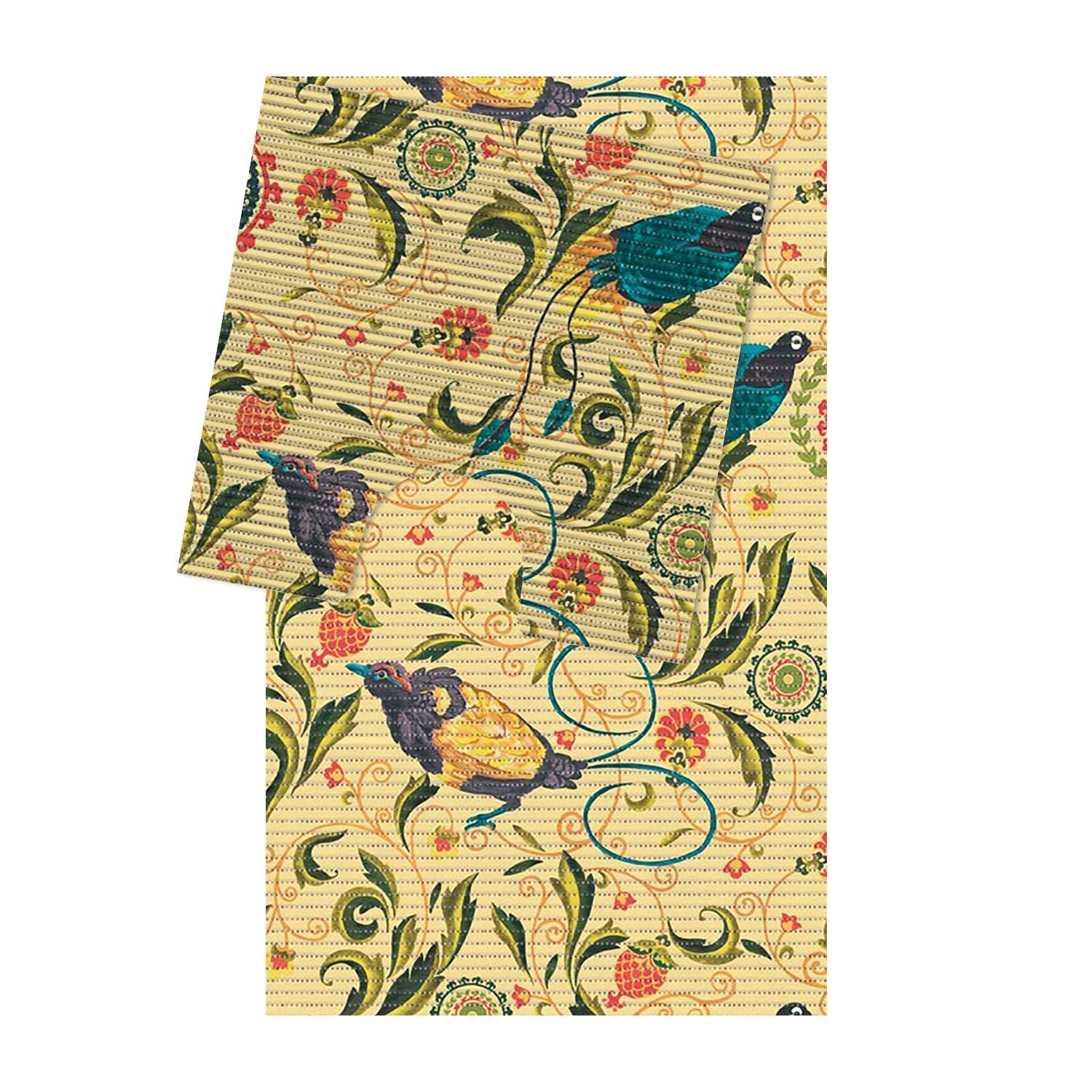 Primary image for Dundee Deco Birds Bathroom Mat Set (2 pcs) - 31" x 20" and 19.7" x 19.7" Waterpr