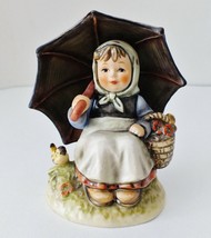 Hummel &quot;Smiling Through&quot; Figurine Goebel collectors 408 club umbrella girl 1983 - £34.72 GBP