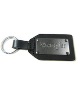 Wrangler Keychain Ring Fob Heavy Duty Black Rubber Metal Plaque 3&quot; x 2&quot; ... - £11.79 GBP