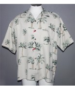 WF Palm Trees Washable Textured Silk Button Pocket Mn&#39;s Shirt XL (is dry... - $36.91 CAD