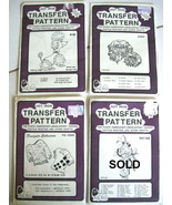 Three (3) Pretty Punch Hot Iron Transfer Patterns in Sealed Envelopes - ... - $284.92 MXN