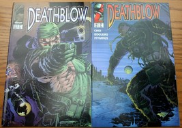 vntg 1995 Image DEATHBLOW #17-18 Choi~Lee pin-ups Cybernary Gen 13 Brothers arms - £7.00 GBP