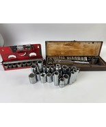 Craftsman Sockets Mixed Lot of 21 and 23 Hebrand and Others Total 44 - $37.04