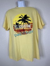 Delta Pro Yellow St Augustine Florida Retro Island T Shirt Mens Large - £5.33 GBP