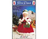 Vtg Fibre Craft Christmas 13&quot; Mrs. Claus Music Box Doll Crochet Pattern - $11.99