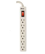 Woods 41350 6-Outlet Power Strip with 1.5-Foot Cord, White - $420.22 MXN