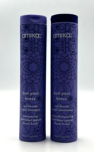 Amika Bust Your Brass Cool Blonde Repair Shampoo &amp; Conditioner 9.2 oz Duo - £30.89 GBP