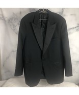 Brooks Brothers Black Peak Lapel Tuxedo Blazer 43L - $38.94 CAD