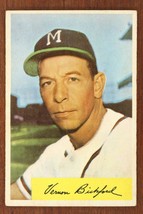 Vintage Baseball Card 1954 Bowman #176 Vern Bickford Milwaukee Braves Pitcher - £7.71 GBP