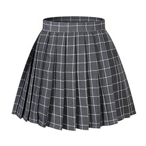 Beautifulfashionlife Women High Waist Plaid Kilt Mini Checked Pleated Skirts(2XL - £19.43 GBP