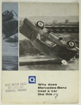 Vintage Advertising Automobile Car Showroom Book MERCEDES BENZ Roanoke VA - £6.52 GBP