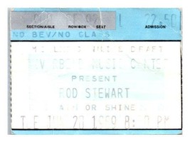 Rod Stewart Concert Ticket Stub July 2 1989 Cincinnati Ohio (Rescheduled) - £32.64 GBP